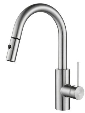 Kraus KPF-2620 Oletto 1.75 GPM Single Hole Pull Down Kitchen Faucet Chrome Fauce